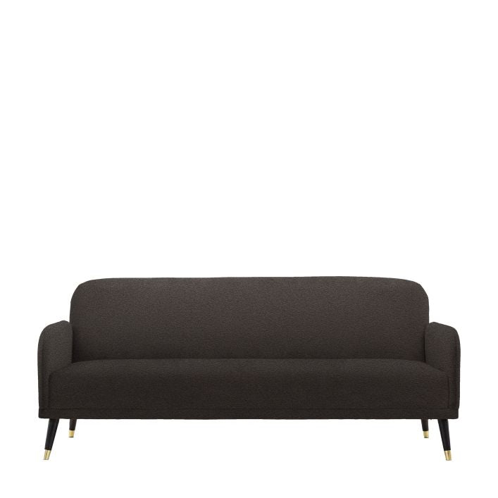 Steve click clack sofa bed in rust, cyan blue, or deep grey upholstery | malletandplane.com