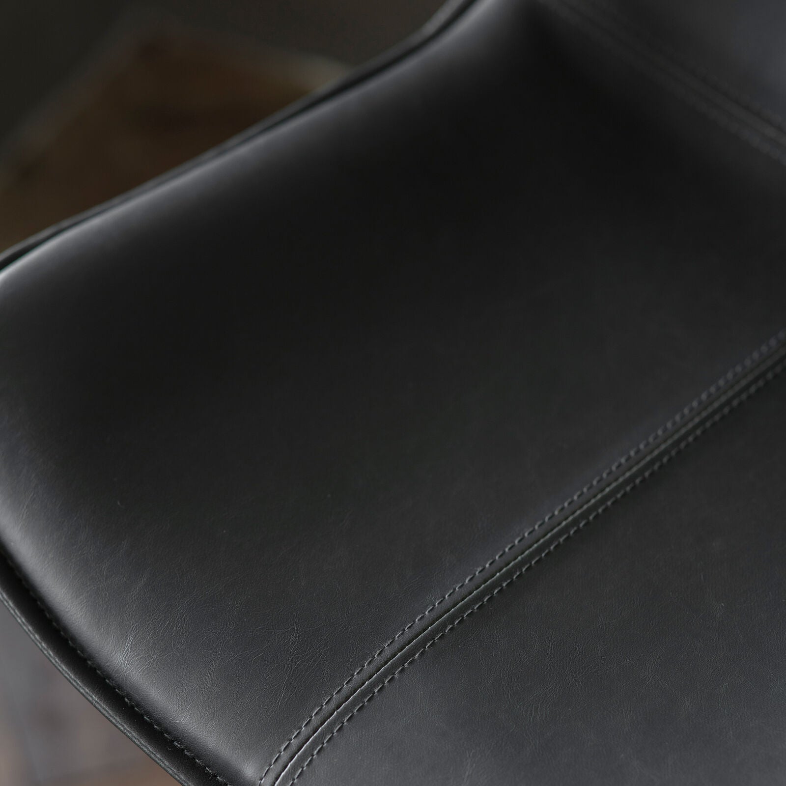 Ealing pack of 2 dining chairs in grey PU leather upholstery with metal base | malletandplane.com