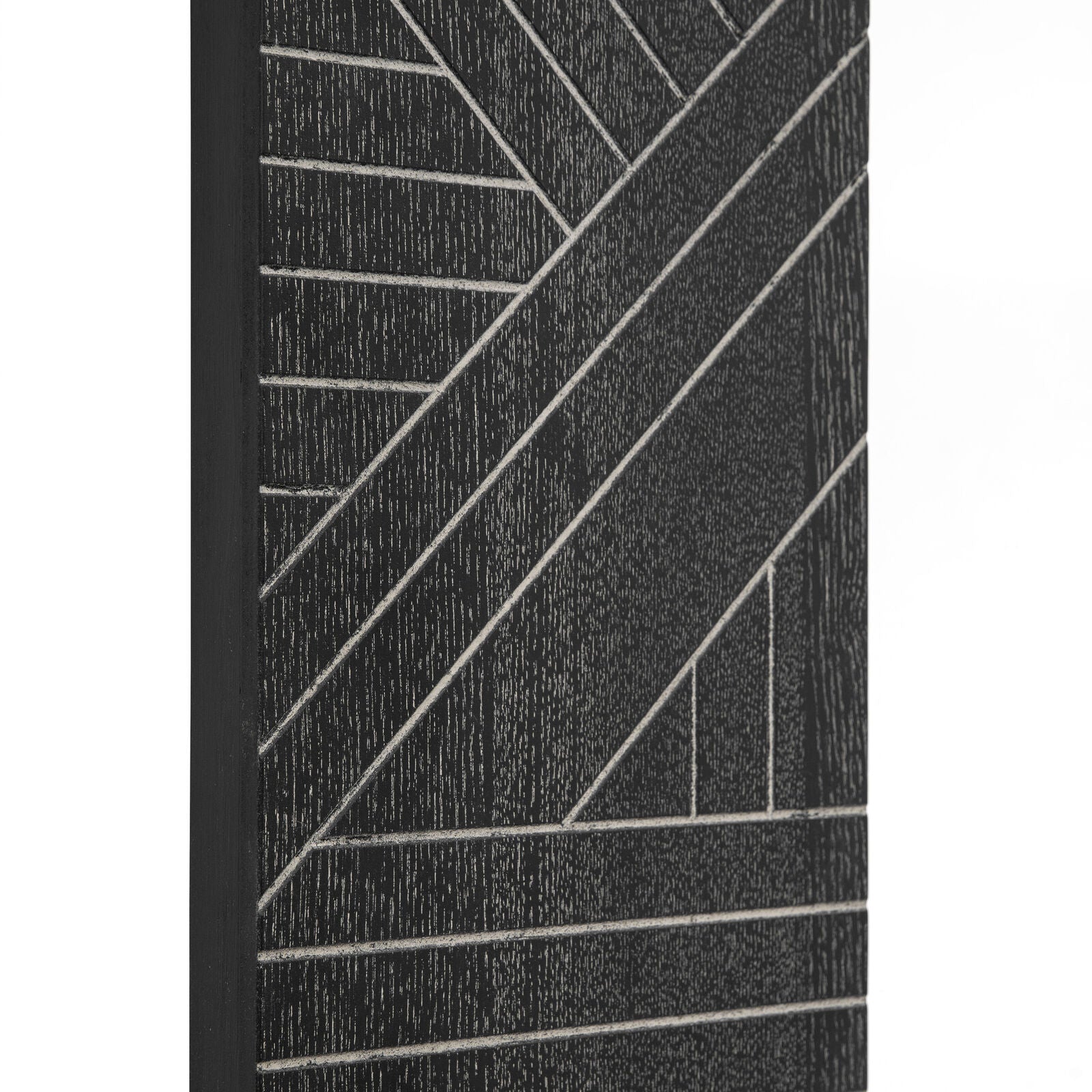 Natori Rectangular wall mirror with geometric frame | malletandplane.com